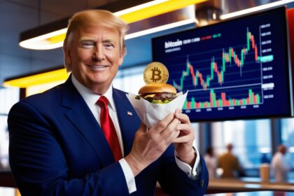 Trump purchase burger with bitcoin